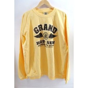 VTG Authentic‎ Pigment Brand Yellow Sweatshirt Mens XL Blue Pullover Crew